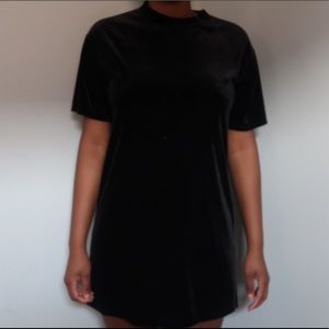 Worn ONCE! Black velvet dress